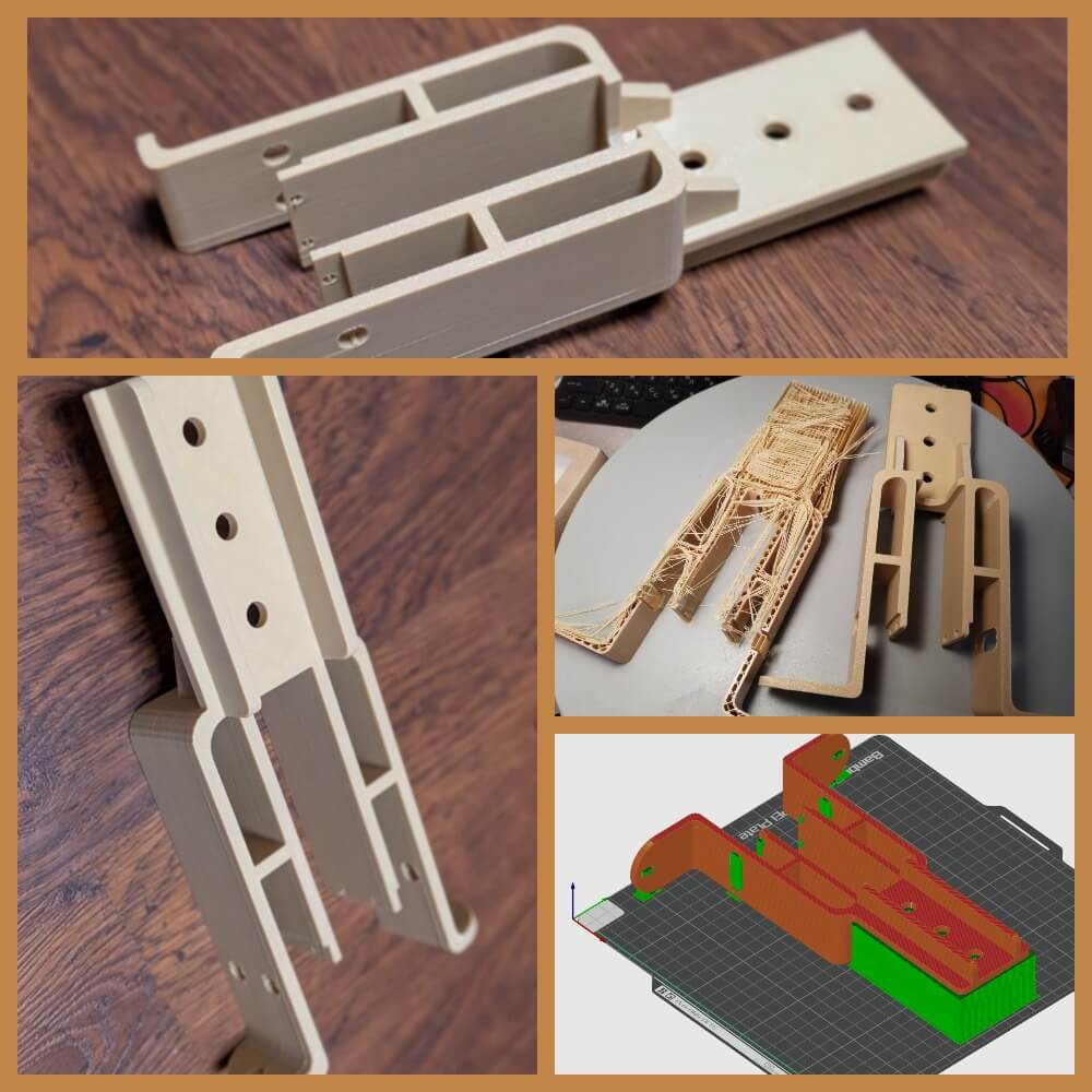 Кронштейн под камеру из PETG пластика